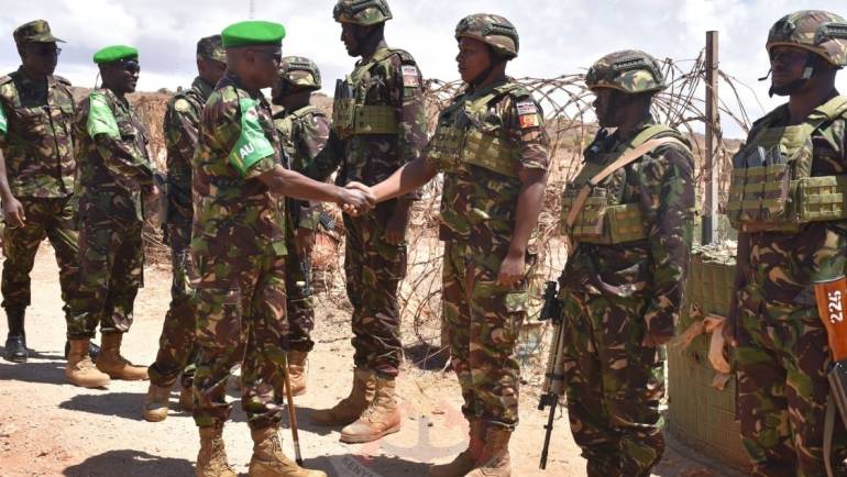 COMMANDER SECTOR VI VISITS OLD AIRPORT TROOPS