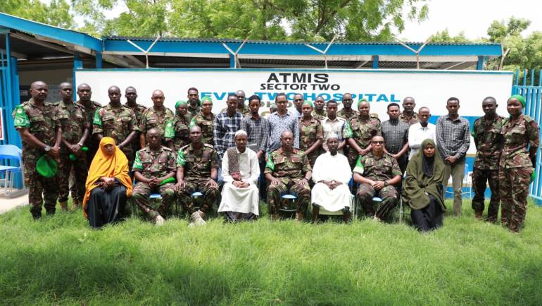 ATMIS KDF TROOPS KICK OFF MEDICAL MENTORSHIP COURSE TO SSF AND SOMALI CIVILIANS
