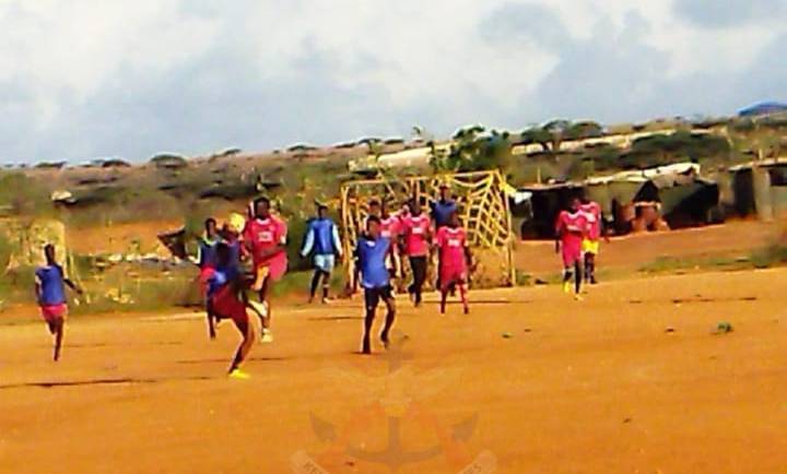 ATMIS II KDF TROOPS HOLD A FOOTBALL TOURNAMENT AT KISMAYO