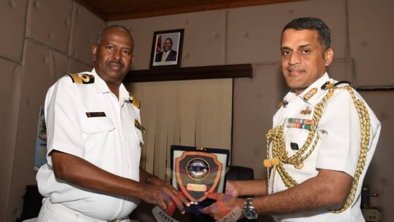 INDIAN DEFENCE ADVISOR VISITS KENYA NAVY
