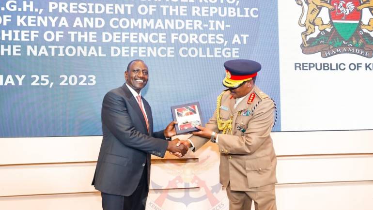 PRESIDENT RUTO PRESIDES OVER THE 25th GRADUATION CEREMONY OF THE NATIONAL DEFENCE COLLEGE