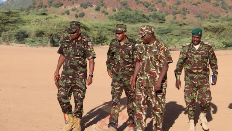 GOC WESTCOM MAKES HIS INAUGURAL TWO-DAY VISIT TO ‘OPERATION MALIZA UHALIFU’ NORTH RIFT