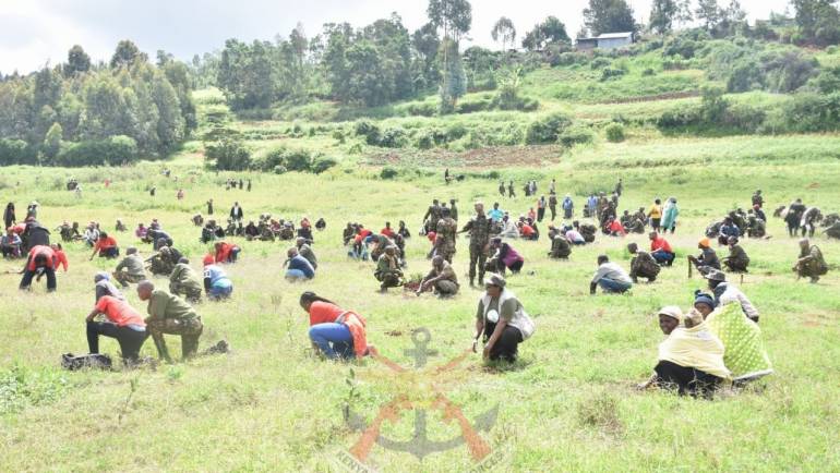 KENYA ARMY TROOPS TAKE LEAD IN ‘GO GREEN’ INITIATIVE