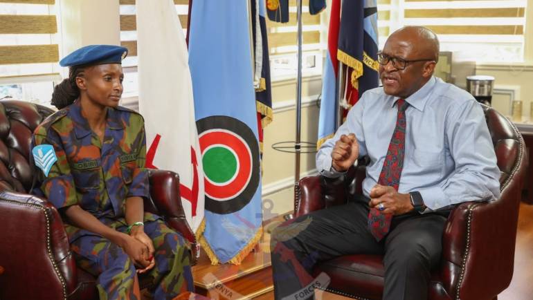 CDF MEETS BOSTON MARATHON CHAMPION