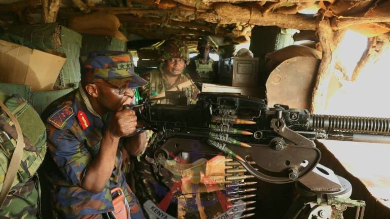 CDF VISITS TROOPS IN KISMAYO SECTOR VI HEADQUARTERS