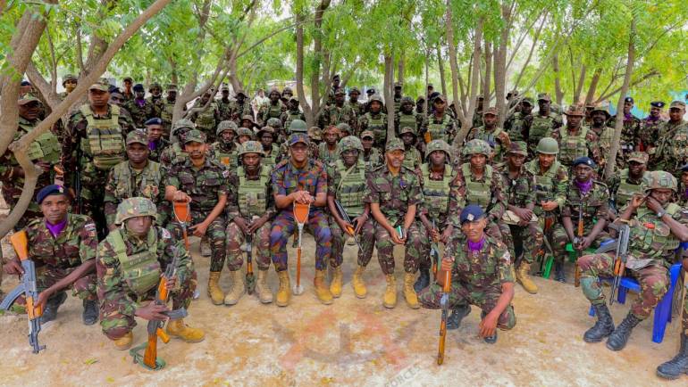 GEN. F O OGOLLA ENGAGES TROOPS STATIONED ALONG THE NORTH EASTERN REGION