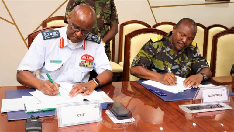 CDF PRESIDES OVER THE SIGNING OF PERFORMANCE CONTRACTS FOR TOP MILITARY LEADERS