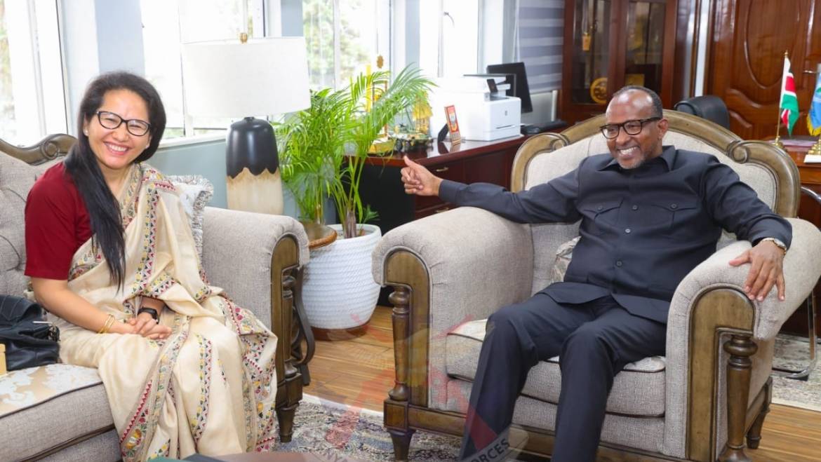 DEFENCE CS HOSTS INDIAN HIGH COMMISSIONER TO KENYA