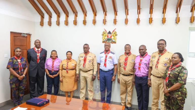 CDF HOSTS KENYA SCOUTS ASSOCIATION REPRESENTATIVES