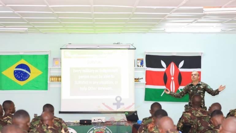 KENYA QRF AND BRAZILIAN JUNGLE WARFARE MOBILE TRAINING TEAM LAUNCH THREE-WEEK JUNGLE WARFARE TRAINING IN BENI, EASTERN DRC