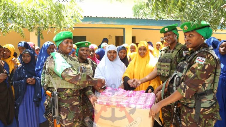 KENYAN CONTINGENT EMPOWERS DHOBLEY TEENAGE GIRLS ON INTERNATIONAL DAY OF THR GIRL CHILD