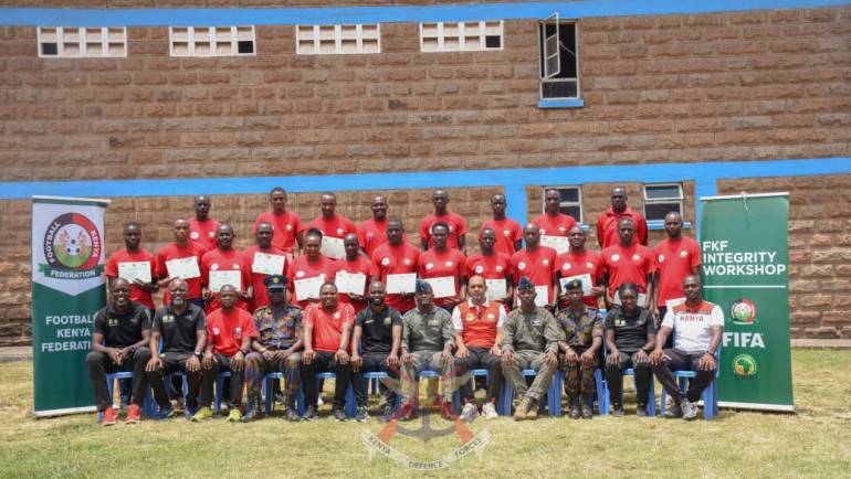 DEFENCE FORCES FOOTBALL REFEREEING COURSE COMES TO A CLOSE AT MOI AIR BASE