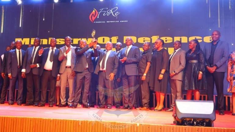 MINISTRY OF DEFENCE FETED FOR TRANSPARENCY IN FINANCIAL REPORTING