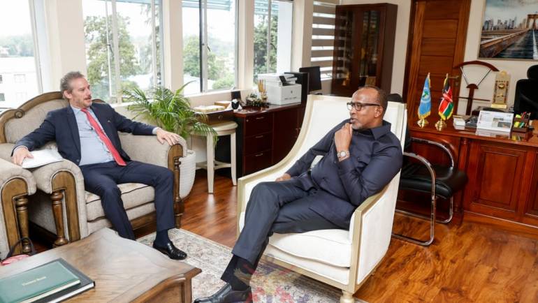 CS DUALE HOLDS BILATERAL TALKS WITH THE FRENCH AMBASSADOR