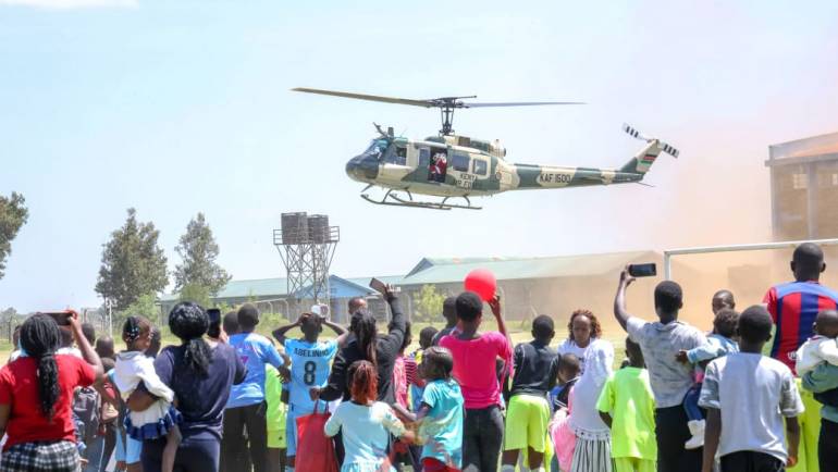 KENYA AIR FORCE HOSTS  CHILDREN’S CHRISTMAS PARTY AT MOI AIR BASE