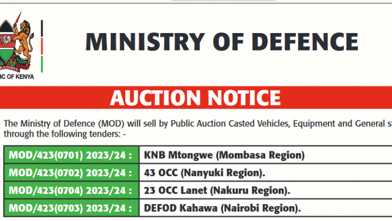 AUCTION NOTICE