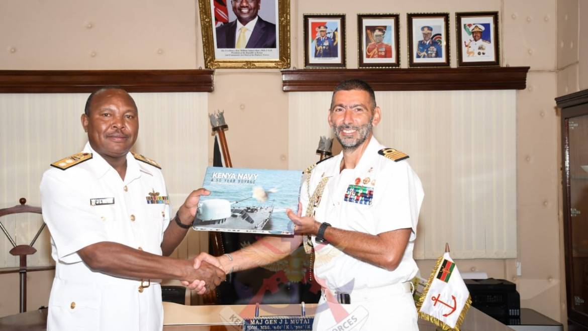 ITALIAN DEFENCE ATTACHÉ TO SOMALIA VISITS KENYA NAVY