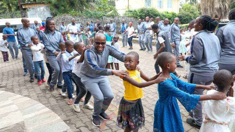 KENYAN PEACEKEEPING TROOPS SPREAD JOY AT MAMA OLIVE LEMBE KABILA CHILDREN’S HOME