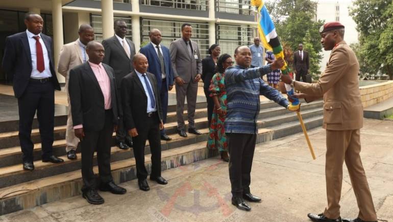 EACRF HANDS OVER MISSION INSTRUMENTS TO THE SECRETARY GENERAL AT EAC HEADQUARTERS, ARUSHA