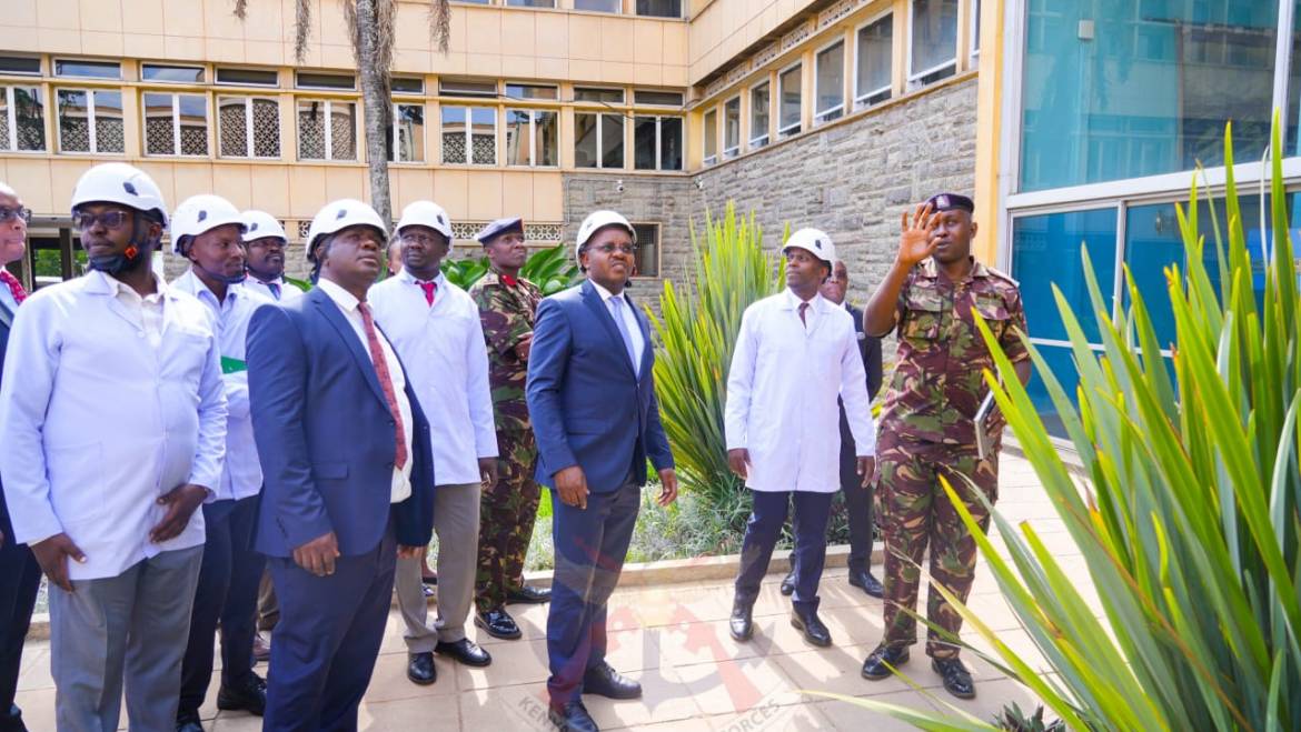 PS DEFENCE INSPECTS ONGOING MAINTENANCE WORKS AT PARLIAMENT BUILDINGS