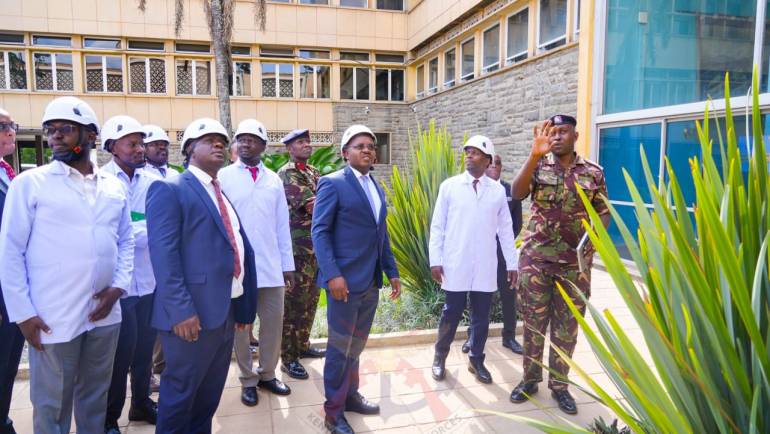 PS DEFENCE INSPECTS ONGOING MAINTENANCE WORKS AT PARLIAMENT BUILDINGS