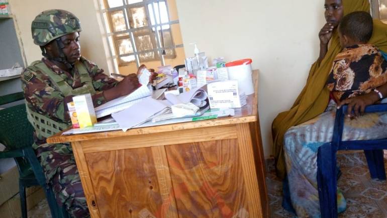 KDF COMMUNITY ENGAGEMENT AT GHERILLE,  WAJIR EAST SUBCOUNTY, WAJIR COUNTY