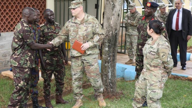 SETAF-AF LEADERSHIP VISITS HUMANITARIAN PEACE SUPPORT SCHOOL