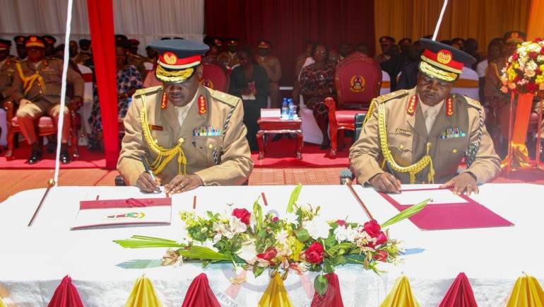 CHANGE OF GUARD IN THE KENYA ARMY