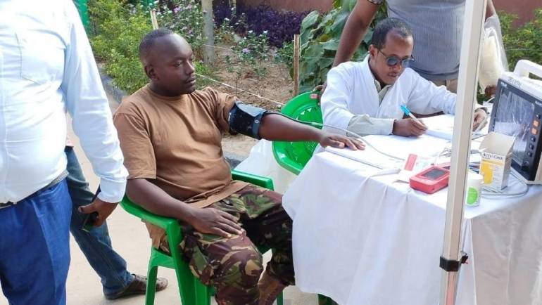 KDF PERSONNEL PARTICIPATE IN BLOOD DONATION EXERCISE