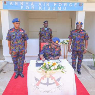 CHIEF OF DEFENCE FORCES COMMISSIONS NEW DEFCO BRANCH IN KISUMU