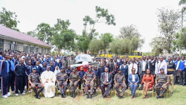 KENYA AIR FORCE GIFTS BULLDOG AIRCRAFT TO MOI FORCES ACADEMY