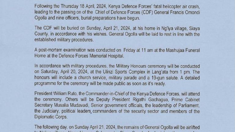 PRESS STATEMENTS & UPDATES