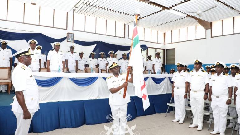 CHANGE OF GUARD CEREMONY AT KENYA NAVY HEADQUARTERS