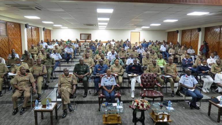COMMANDER KENYA AIR FORCE LECTURE OF OPPORTUNITY TO JOINT COMMAND AND STAFF COLLEGE, KAREN