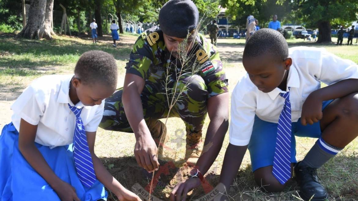 KDF TROOPS GO GREEN WITHIN WATAMU AREA