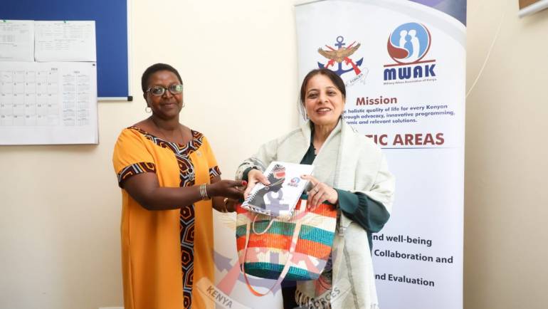 SPOUSES OF INDIA’S NDC DELEGATION PAY A COURTESY CALL TO MWAK