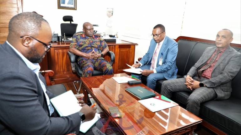 THE VICE CHIEF OF DEFENCE FORCES HOSTS  MAJ GEN HALLU GONFA EDOSSA