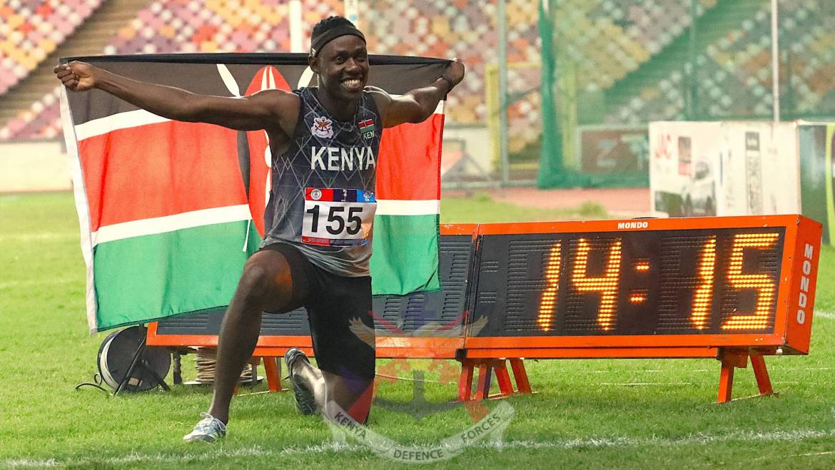 TEAM KENYA BLAZING PERFORMANCE AT 2ND ALL AFRICA MILITARY GAMES