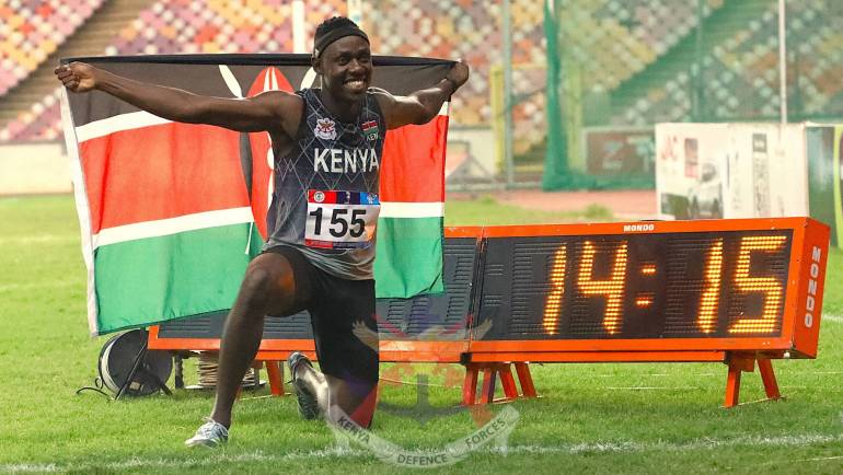 TEAM KENYA BLAZING PERFORMANCE AT 2ND ALL AFRICA MILITARY GAMES