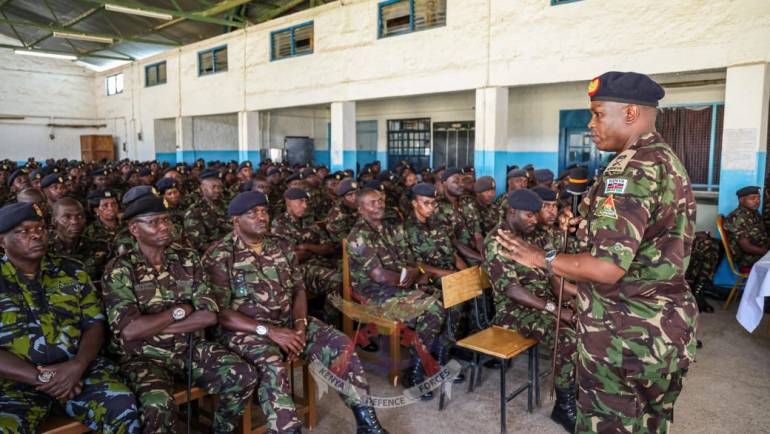 COMMANDER KENYA ARMY ASSERTS MISSION ACCOMPLISHMENT AND FAMILY LIFE