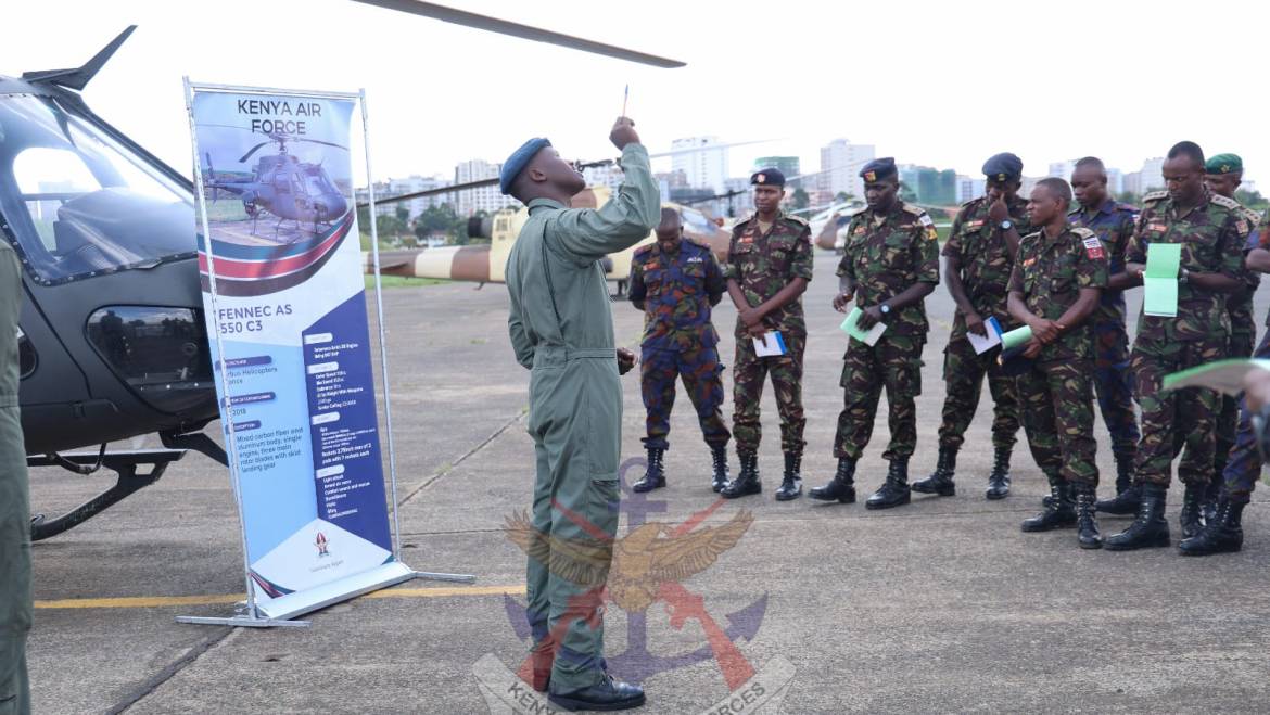 JUNIOR JOINT COMMAND AND STAFF COURSE VISITS MOI AIR BASE, NAIROBI