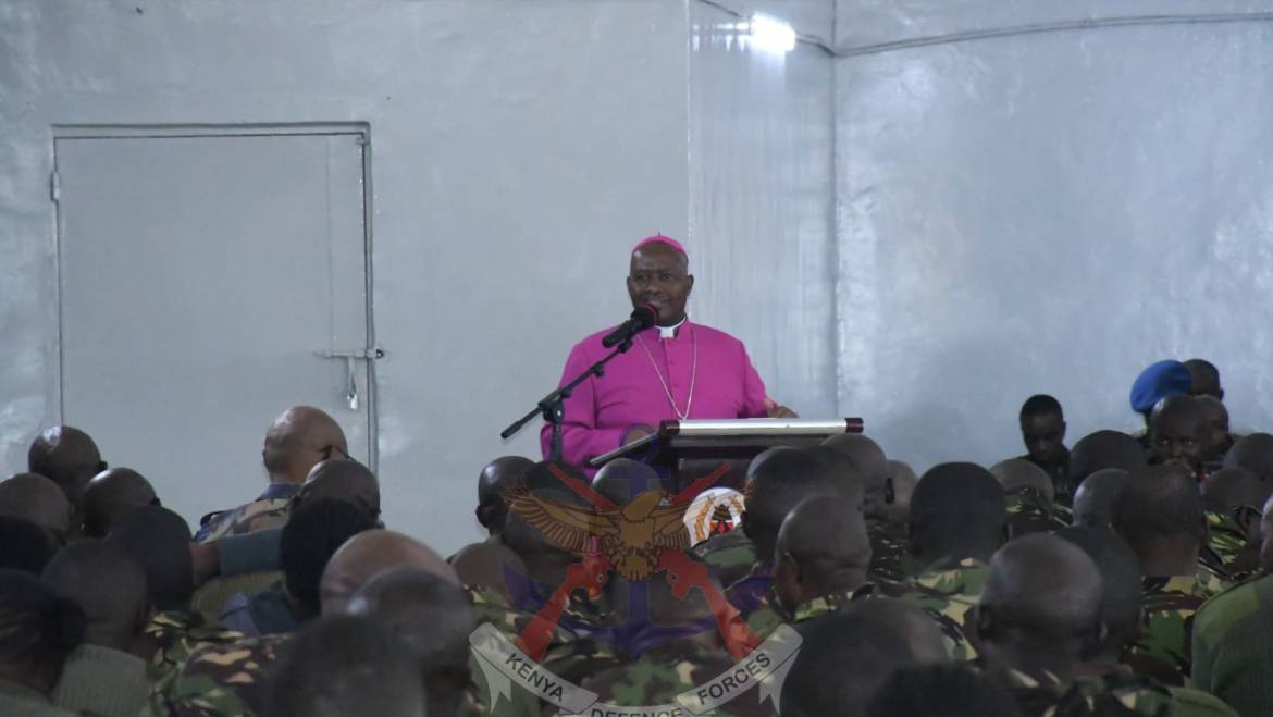 BISHOP OF THE MILITARY ORDINARIATE VISITS EMBAKASI GARRISON