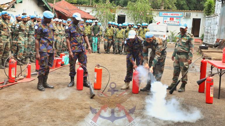 KENYA SIGNAL COY 3 (KENSIG 3) TROOPS CONDUCTS JOINT FIRE DRILLS