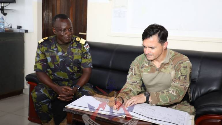 COMMANDER COMBINED JOINT TASK FORCE – HORN Of AFRICA VISITS KENYA NAVY BASE MANDA BAY