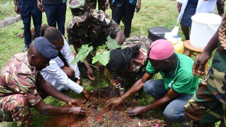 KENYA ARMY TROOPS TAKE LEAD IN TREE PLANTING EXERCISES