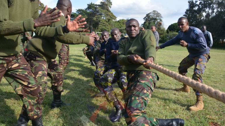 SENIOR JOINT COMMAND AND STAFF COURSE TUG OF WAR FINALS COMPETITION