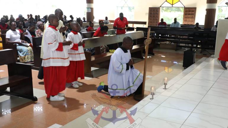 CATHOLIC CHURCH REENACTS THE WAY OF THE CROSS