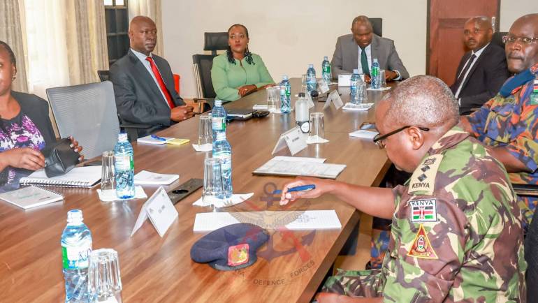 CS DEFENCE HOSTS HEAD OF PUBLIC SERVICE AT UHURU GARDENS