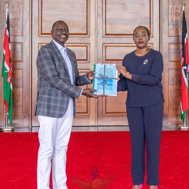 DEFENCE CS PRESENTS THE REPORT ON THE KENYA AIR FORCE HELICOPTER THAT CRASHED TO THE PRESIDENT