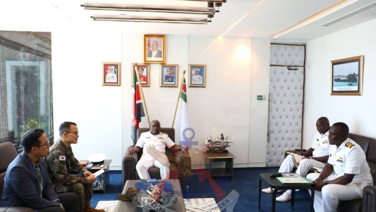 DEFENCE ATTACHEE OF THE REPUBLIC OF KOREA VISITS KENYA NAVY